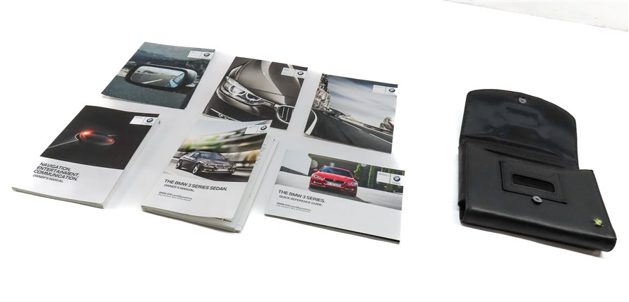 2014 BMW 328D (F30) 2.0L TURBO DIESEL (N47T) OWNER'S MANUAL SET/7 w/ CASE