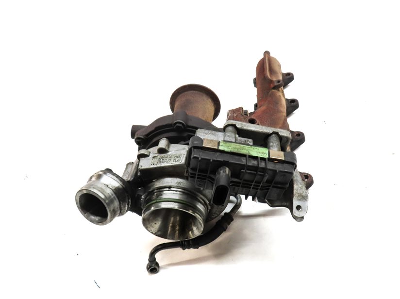 Thumbnail 2: 2014-2018 BMW 328i X3 (F25 F26) 2.0L N47T DIESEL ENGINE TURBOCHARGER w/ MANIFOLD