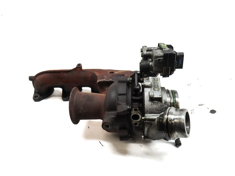 Thumbnail 4: 2014-2018 BMW 328i X3 (F25 F26) 2.0L N47T DIESEL ENGINE TURBOCHARGER w/ MANIFOLD