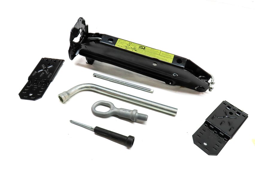Thumbnail 1: PORSCHE 11-18 CAYENNE 958 15-23 MACAN 95B SPARE TIRE JACK & LUG WRENCH TOOL KIT