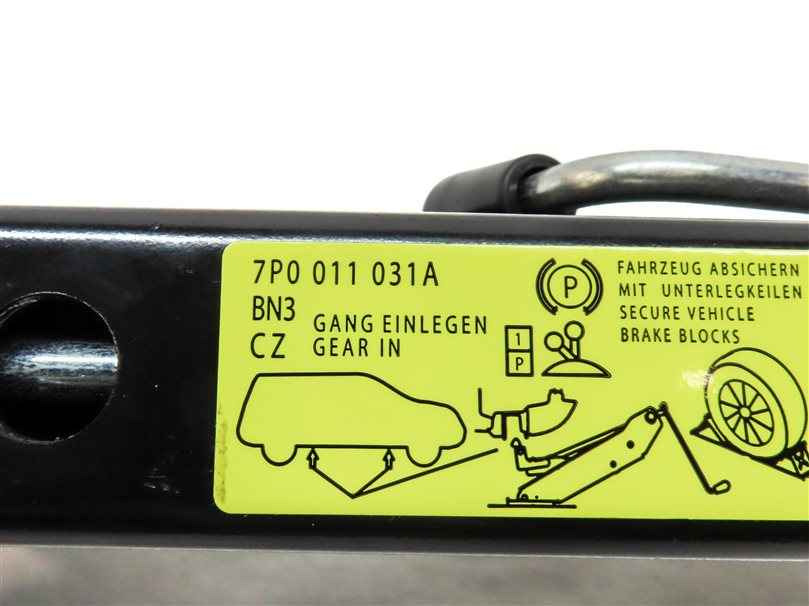 Thumbnail 13: PORSCHE 11-18 CAYENNE 958 15-23 MACAN 95B SPARE TIRE JACK & LUG WRENCH TOOL KIT