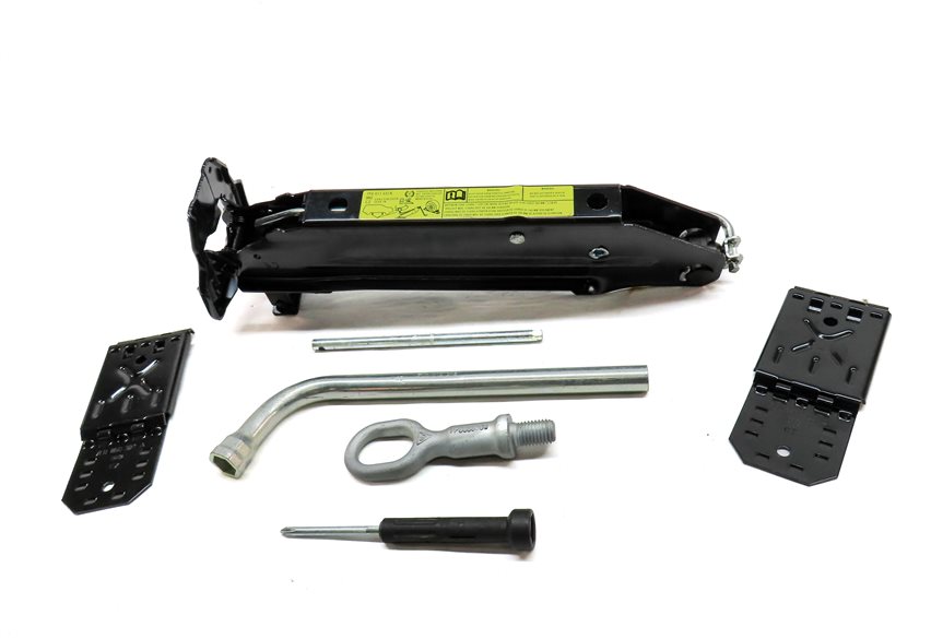 Thumbnail 2: PORSCHE 11-18 CAYENNE 958 15-23 MACAN 95B SPARE TIRE JACK & LUG WRENCH TOOL KIT