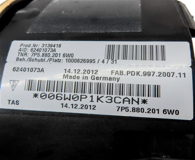 Thumbnail 8: 2011-2014 PORSCHE CAYENNE (958) DRIVER STEERING WHEEL SRS AIRBAG AIR BAG (BEIGE)