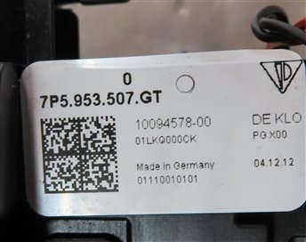 Thumbnail 6: 2011-2016 PORSCHE CAYENNE (958) BLINKER WIPER CRUISE COMBINATION SWITCH