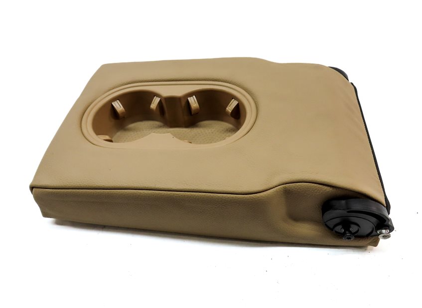 Thumbnail 4: 11-18 PORSCHE CAYENNE 958 REAR CENTER SEAT BACK CONSOLE ARMREST CUPHOLDER(BEIGE)