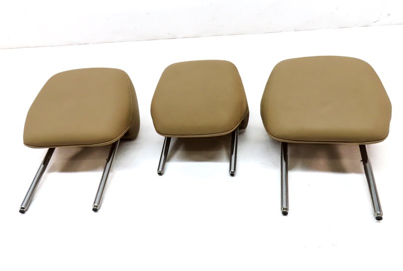 Thumbnail 2: 11-18 PORSCHE CAYENNE (958) REAR LEFT RIGHT & CENTER SEAT HEADREST SET/3 (BEIGE)