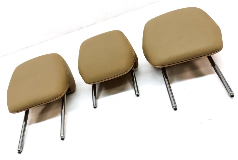 Thumbnail 3: 11-18 PORSCHE CAYENNE (958) REAR LEFT RIGHT & CENTER SEAT HEADREST SET/3 (BEIGE)