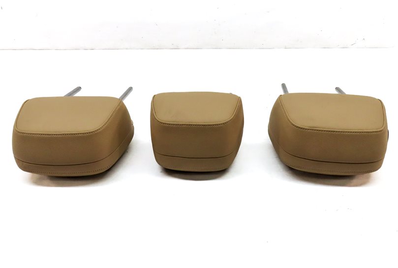 Thumbnail 5: 11-18 PORSCHE CAYENNE (958) REAR LEFT RIGHT & CENTER SEAT HEADREST SET/3 (BEIGE)