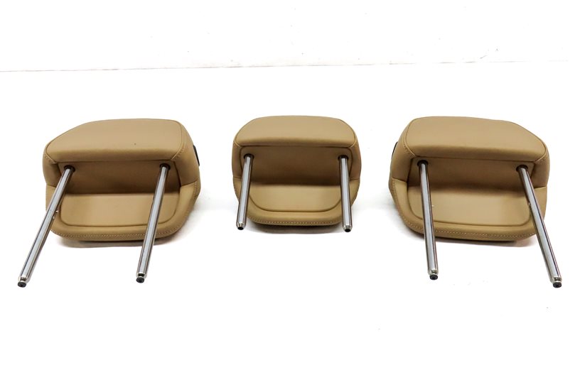 Thumbnail 6: 11-18 PORSCHE CAYENNE (958) REAR LEFT RIGHT & CENTER SEAT HEADREST SET/3 (BEIGE)