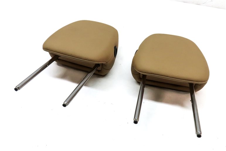 11-18 PORSCHE CAYENNE (958) FRONT LEFT & RIGHT SEAT HEADREST SET 2 (BEIGE)