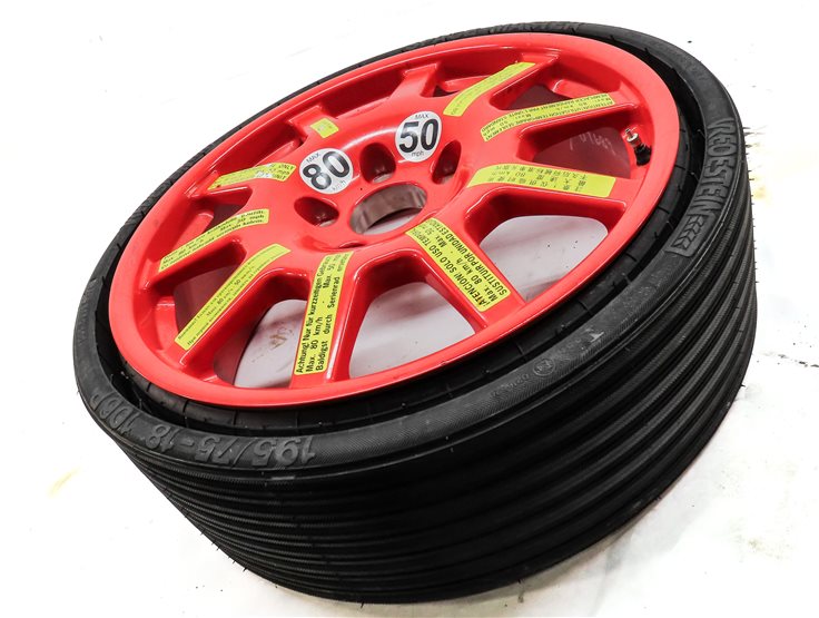 Thumbnail 3: 20123-2018 PORSCHE CAYENNE (958) 18x6.5 ALUMINUM ALLOY WHEEL SPARE TIRE (RED)