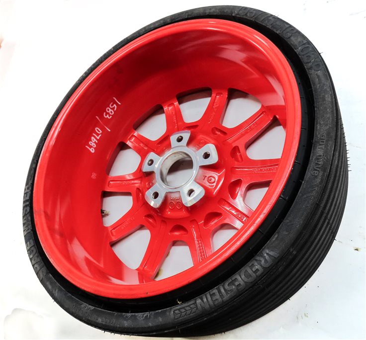 Thumbnail 4: 20123-2018 PORSCHE CAYENNE (958) 18x6.5 ALUMINUM ALLOY WHEEL SPARE TIRE (RED)