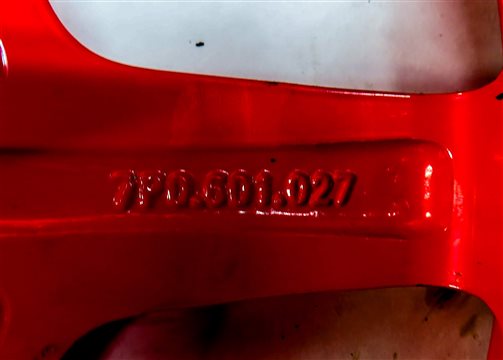 Thumbnail 5: 20123-2018 PORSCHE CAYENNE (958) 18x6.5 ALUMINUM ALLOY WHEEL SPARE TIRE (RED)