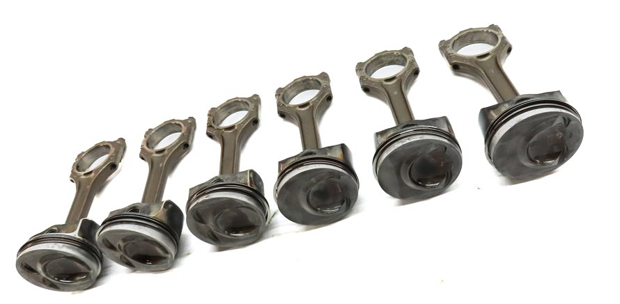 Thumbnail 4: 2011-2018 PORSCHE CAYENNE (958) 3.6L M55 VR6 ENGINE PISTON w/ CONNECTING ROD SET