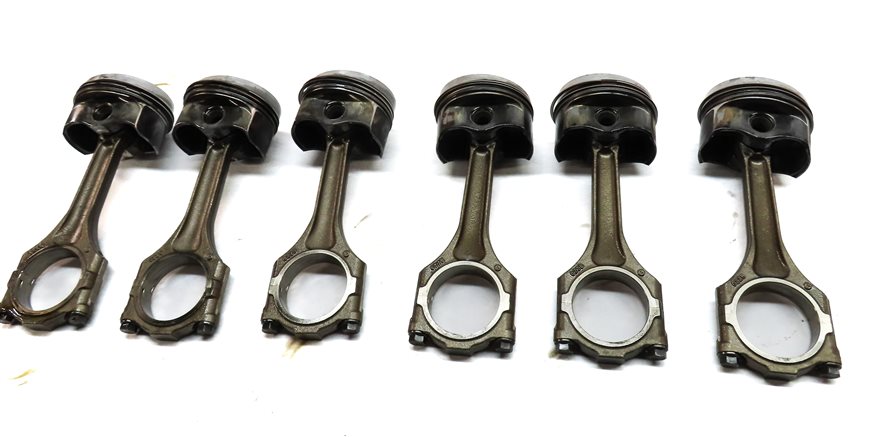 Thumbnail 5: 2011-2018 PORSCHE CAYENNE (958) 3.6L M55 VR6 ENGINE PISTON w/ CONNECTING ROD SET