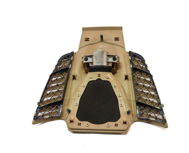 Thumbnail 5: 2013 PORSCHE CAYENNE (958) FRONT CENTER DASH SPEAKER COVER w/ CLOCK (BEIGE)