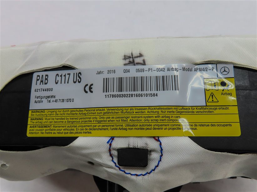 Thumbnail 6: 2015-2020 MERCEDES GLA-CLASS (X156) RIGHT FRONT PASSENGER DASH AIRBAG AIR BAG