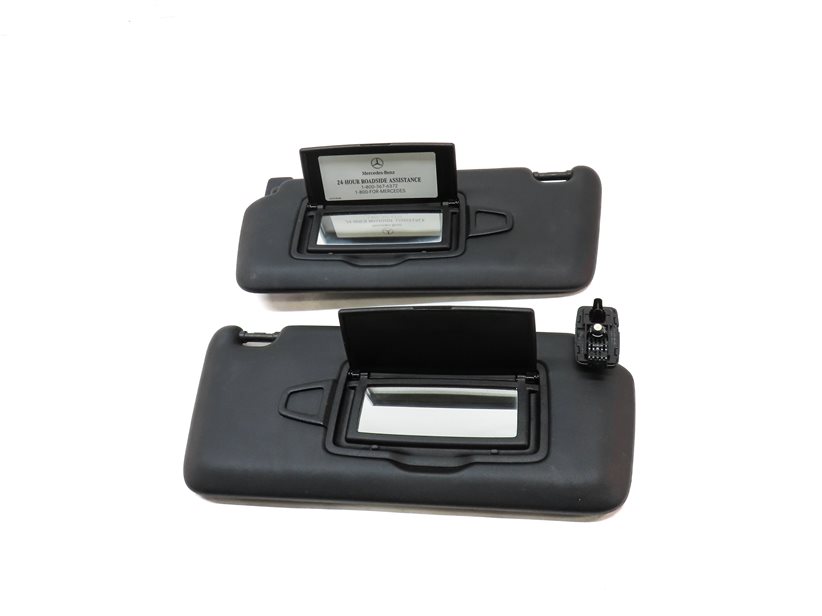 Thumbnail 4: 14-20 MERCEDES CLA GLA CLASS (C117 X156) FRONT LEFT & RIGHT SUNVISOR SET (BLACK)