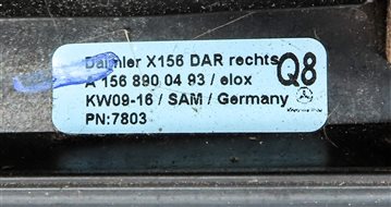 Thumbnail 7: 2016 MERCEDES GLA250 (X156) LEFT & RIGHT ROOF CARGO RAIL SET/2 FORWARD/BACK