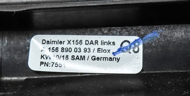 Thumbnail 8: 2016 MERCEDES GLA250 (X156) LEFT & RIGHT ROOF CARGO RAIL SET/2 FORWARD/BACK