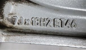 Thumbnail 5: 15-17 MERCEDES GLA250 (X156) 18x7 ALUMINUM ALLOY 5-DOUBLE SPOKE WHEEL RIM 