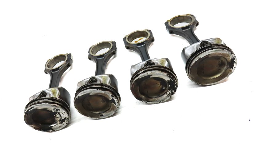 Thumbnail 3: 2014-2020 MERCEDES CLA250 (C117) 2.0L M270 TURBO ENGINE PISTON w/ ROD SET-4
