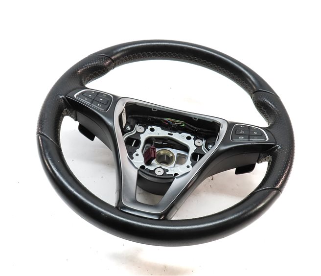 15-20 MERCEDES B GLA CLASS (W242 X156) 3-SPOKE STEERING WHEEL w/ SHIFT PADDLES