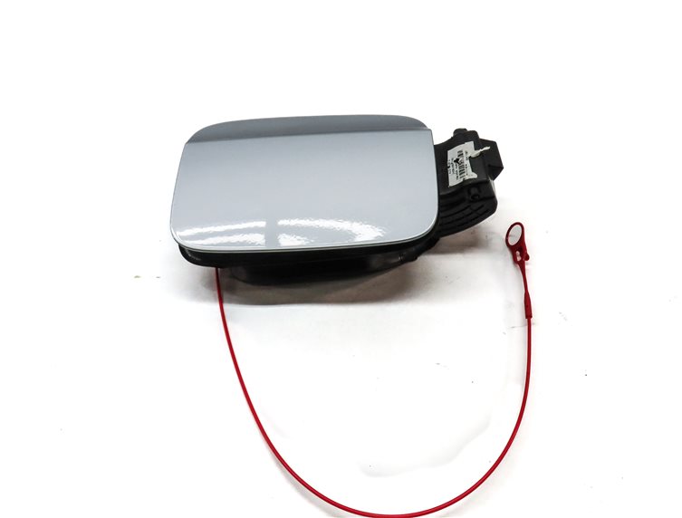 Thumbnail 2: 2015-2018 AUDI Q3 (8U) FUEL TANK DOOR LID TRIM w/ HOUSING & CAP (SILVER)