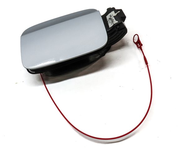 Thumbnail 3: 2015-2018 AUDI Q3 (8U) FUEL TANK DOOR LID TRIM w/ HOUSING & CAP (SILVER)