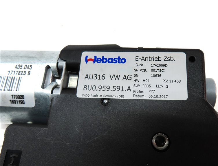 Thumbnail 6: 2015-2018 AUDI Q3 (8U) SUNROOF SUN ROOF WINDOW MOTOR