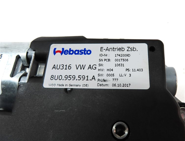 Thumbnail 6: 2015-2018 AUDI Q3 (8U) SUNROOF SUN ROOF WINDOW MOTOR