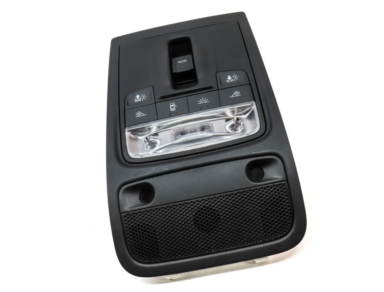 Thumbnail 3: 2018 AUDI Q3 (8U) FRONT OVERHEAD DOME LIGHT LAMP w/SUNROOF SWITCHES (BLACK)