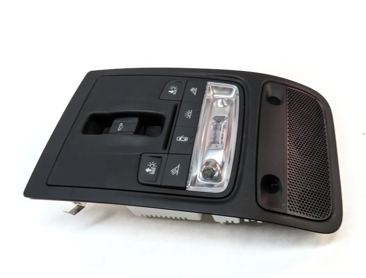 Thumbnail 4: 2018 AUDI Q3 (8U) FRONT OVERHEAD DOME LIGHT LAMP w/SUNROOF SWITCHES (BLACK)