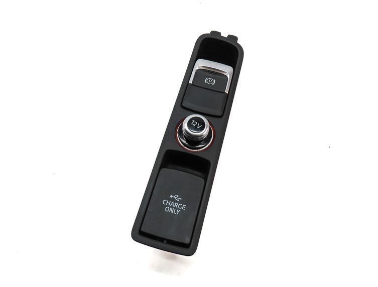 2018 AUDI Q3 (8U) ELECTRONIC EMERGENCY PARK PARKING BRAKE 12V OUTLET PANEL