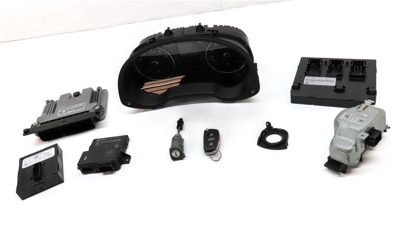Thumbnail 3: 18 AUDI Q3 8U 2.0L TURBO CCTA SPEEDOMETER ECU IMMOBILIZER MODULE SET/9 (57k)