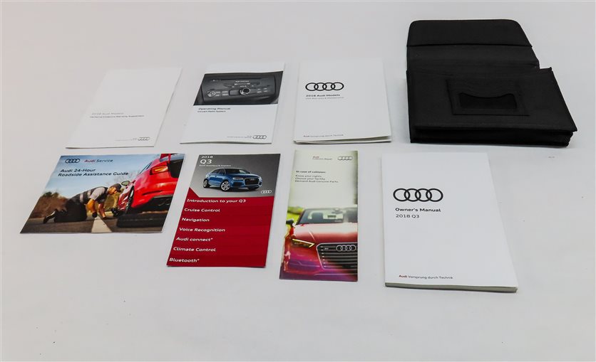 Thumbnail 2: 2018 AUDI Q3 (8U) 2.0L TURBO (CCTA) ENGINE OWNER'S MANUAL BOOKLET SET/8 w/CASE
