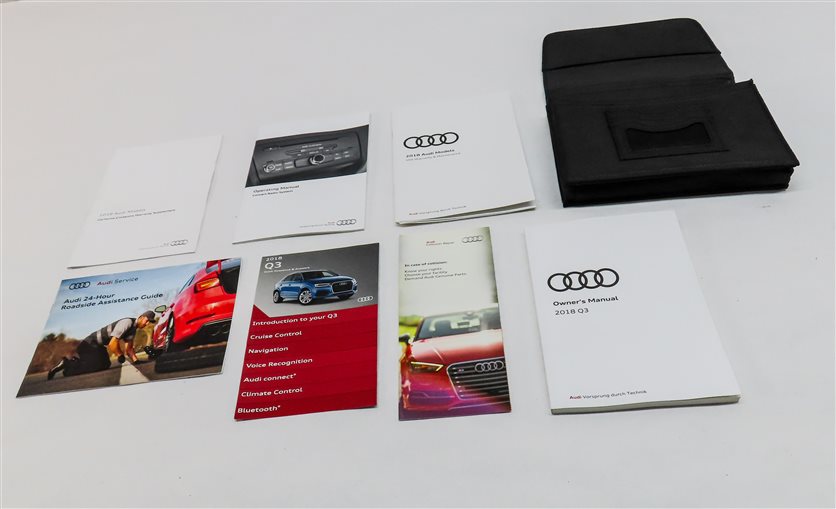 Thumbnail 3: 2018 AUDI Q3 (8U) 2.0L TURBO (CCTA) ENGINE OWNER'S MANUAL BOOKLET SET/8 w/CASE
