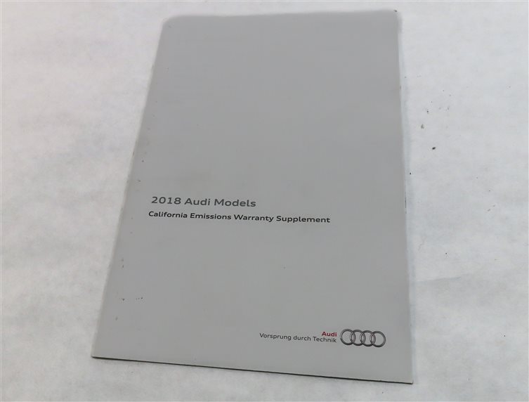 Thumbnail 5: 2018 AUDI Q3 (8U) 2.0L TURBO (CCTA) ENGINE OWNER'S MANUAL BOOKLET SET/8 w/CASE
