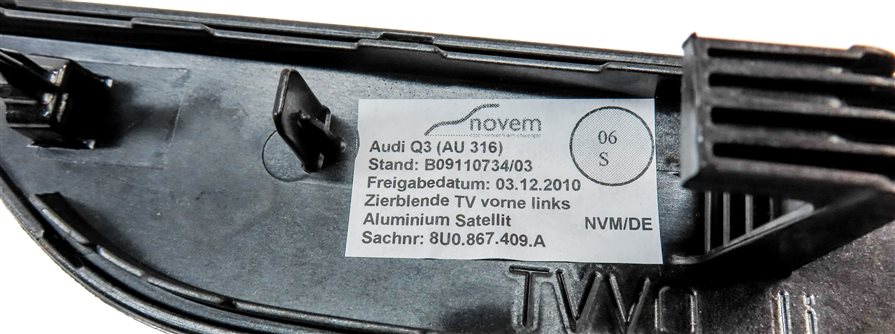 Thumbnail 17: 18 AUDI Q3 8U INTERIOR FRONT/REAR DOOR DASH CONSOLE SHIFTER TRIM SET(ALUMINUM)