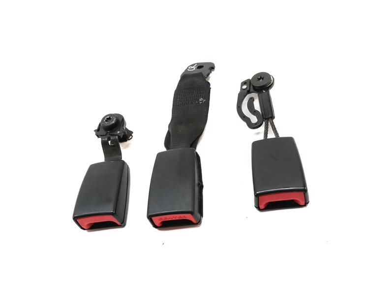 Thumbnail 2: 2013 BMW X5 (E70) REAR 2ND ROW LEFT/CENTER/RIGHT SEATBELT BUCKLE RECEIVER SET