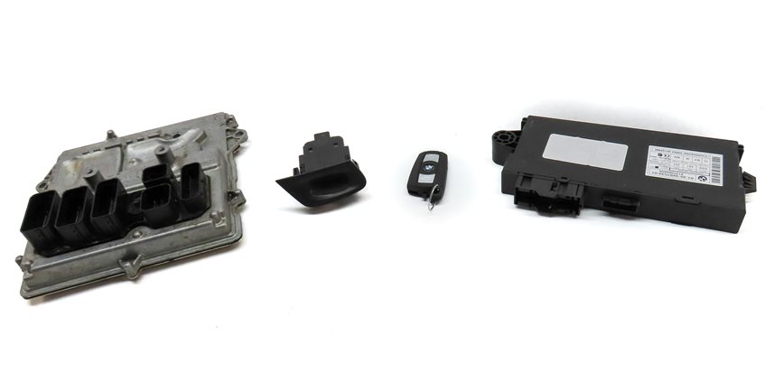 Thumbnail 2: 2013 BMW X5 (E70) 3.0L TURBO (N55) ENGINE ECM DME CAS MODULE SET