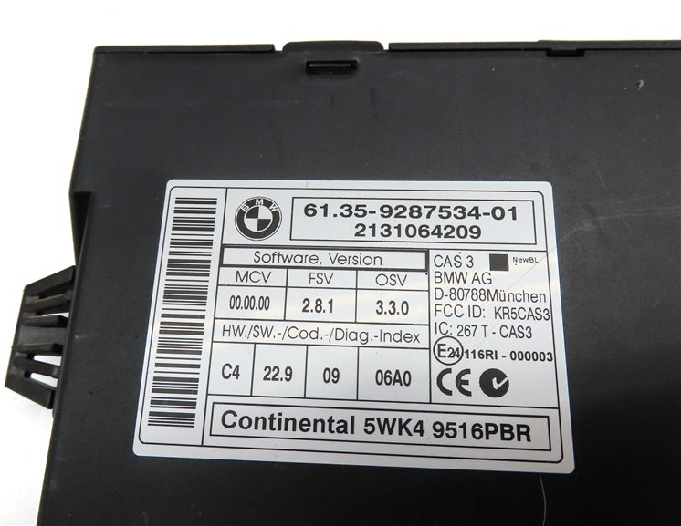 Thumbnail 8: 2013 BMW X5 (E70) 3.0L TURBO (N55) ENGINE ECM DME CAS MODULE SET