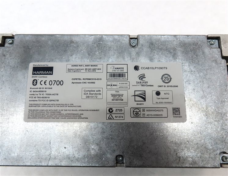 Thumbnail 6: 10-14 BMW 335i X5 X6 (E70 E71 E90) BLUETOOTH TELEMATICS COMBOX CONTROL MODULE