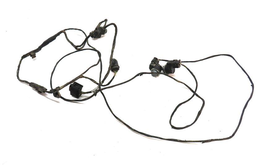 13 BMW X5 E70 REAR PARK ASSIST PDC DISTANCE CONTROL SENSOR SET w/HARNESS (GRAY)