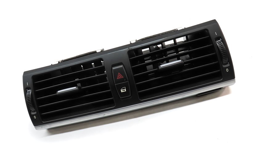 Thumbnail 3: 2012 BMW X6 M X6M ///M (E71) FRONT CENTER DASH HEAT AIR AC VENT w/HAZARD (BLACK)