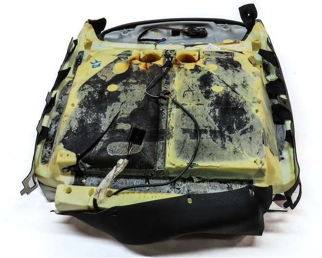 Thumbnail 6: 12 BMW X6 X6M E71 FRONT RIGHT PASSENGER LOWER HEAT SPORT SEAT CUSHION(BLACK)