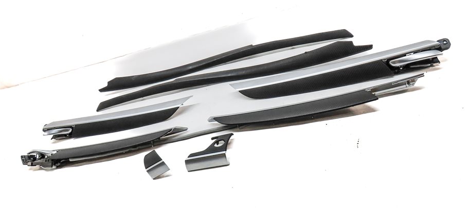 Thumbnail 23: 12 BMW X6 X6M ///M E71 INTERIOR DASH CONSOLE FRONT/REAR DOOR TRIM SET/8(CARBON)