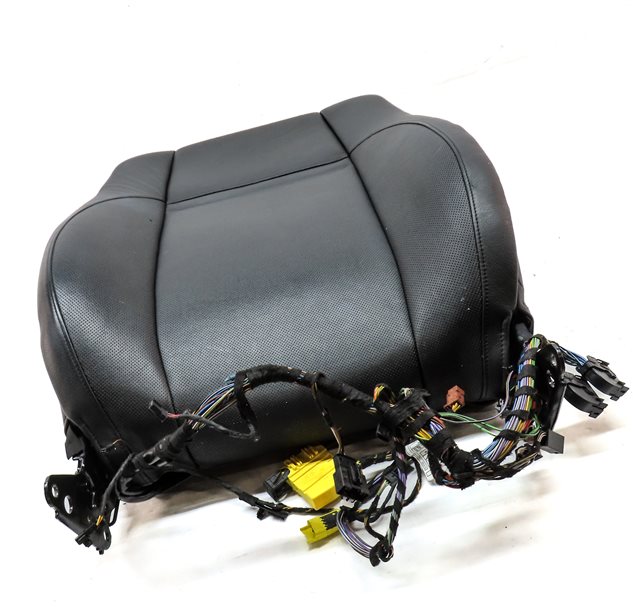 Thumbnail 3: 12 BMW X6 M X6M ///M E71 RIGHT PASSENGER UPPER ACTIVE SPORT SEAT CUSHION (BLACK)