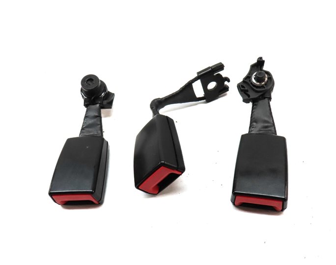 Thumbnail 2: 14 AUDI SQ5 B8 8R REAR LEFT/CENTER/RIGHT SEATBELT BUCKLE RECEIVER SET/3 (BLACK)
