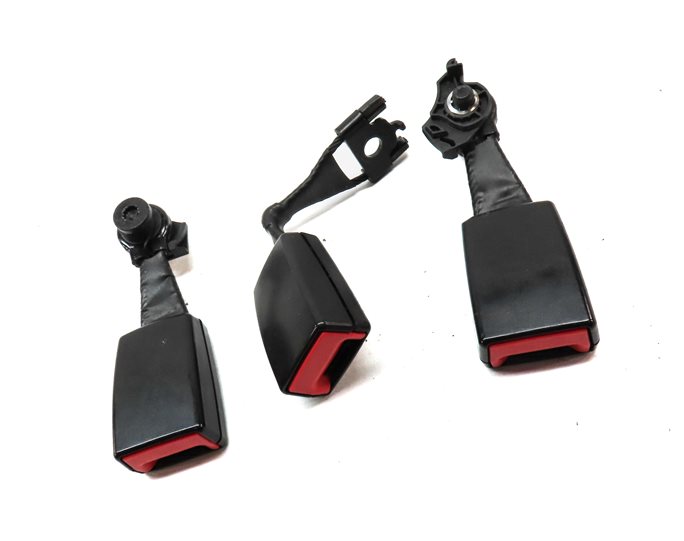 Thumbnail 3: 14 AUDI SQ5 B8 8R REAR LEFT/CENTER/RIGHT SEATBELT BUCKLE RECEIVER SET/3 (BLACK)